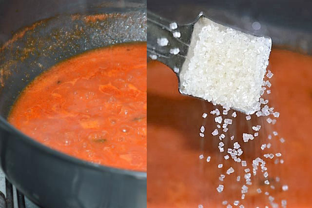 Add tomato Puree & Add Sugar